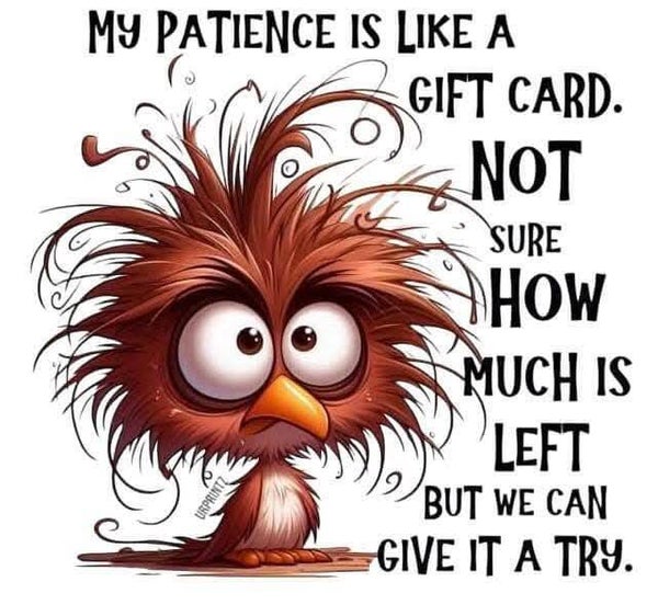 Patience like a gift card