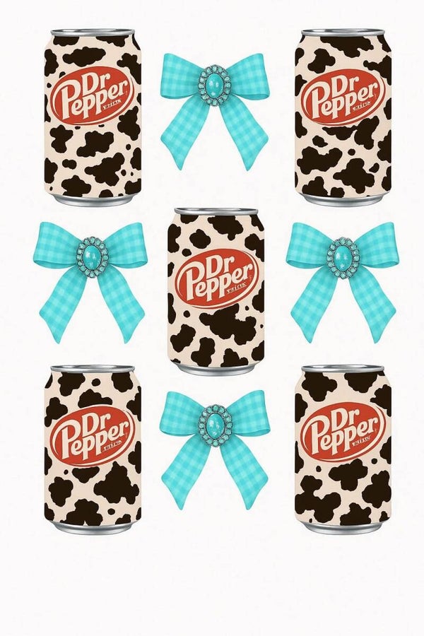 Dr pepper, bows, and cowprint