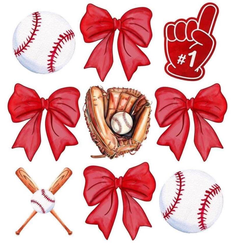 Baseballs and bows kids