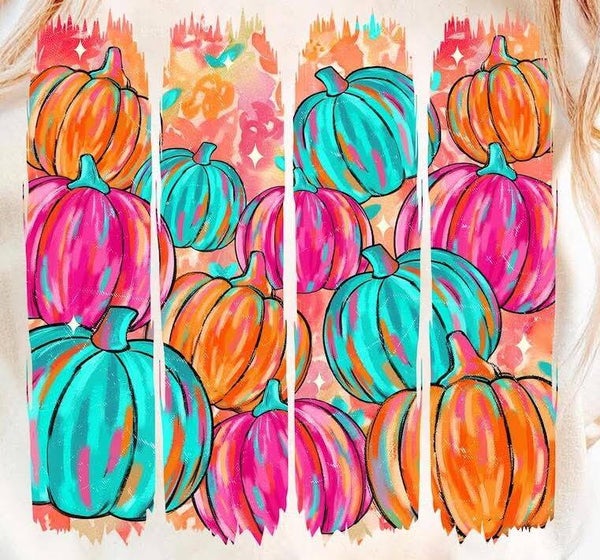 Colorful fall pumpkins