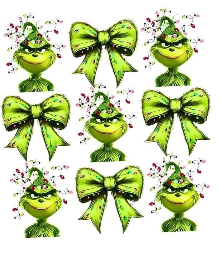 Grinch and green bows