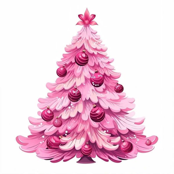 Pink Christmas tree