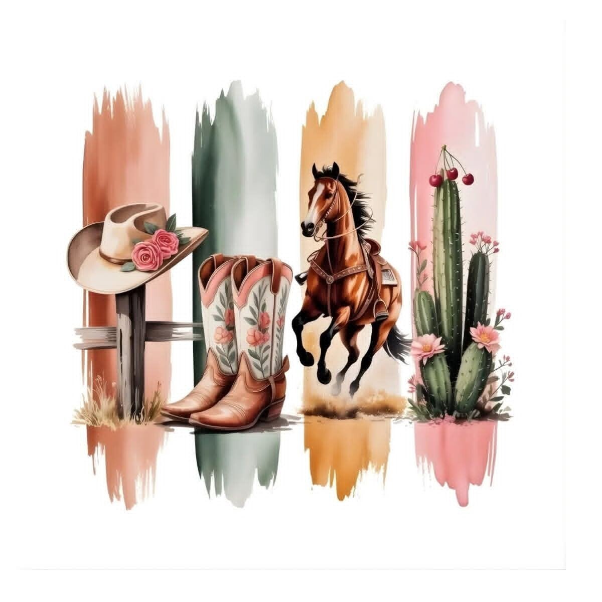 Jesus,  boots and wild horses