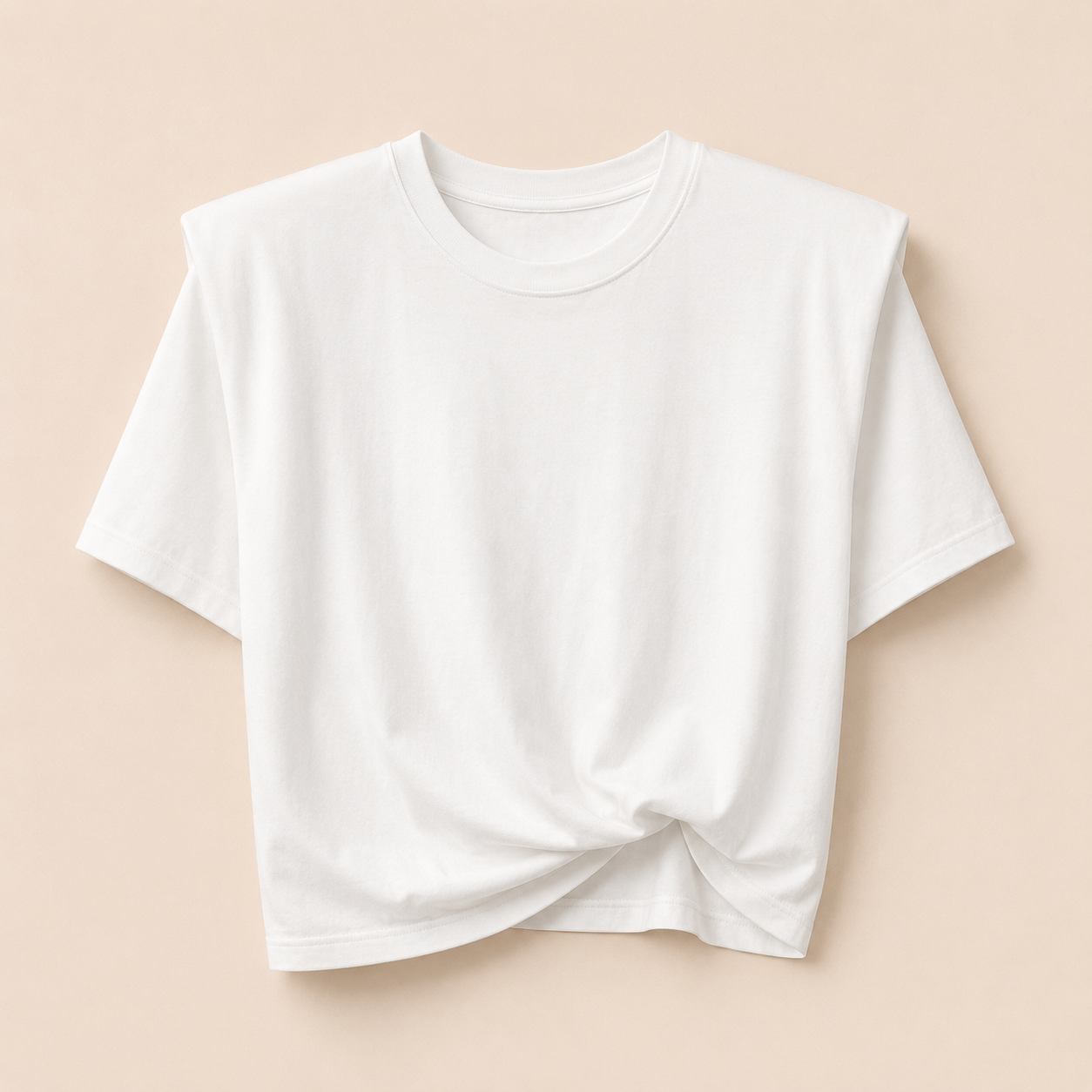 Camiseta básica hombreras