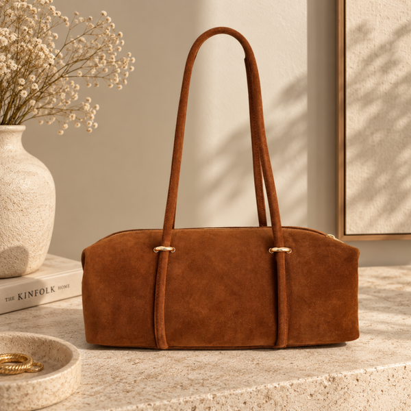 Bolso de ante camel