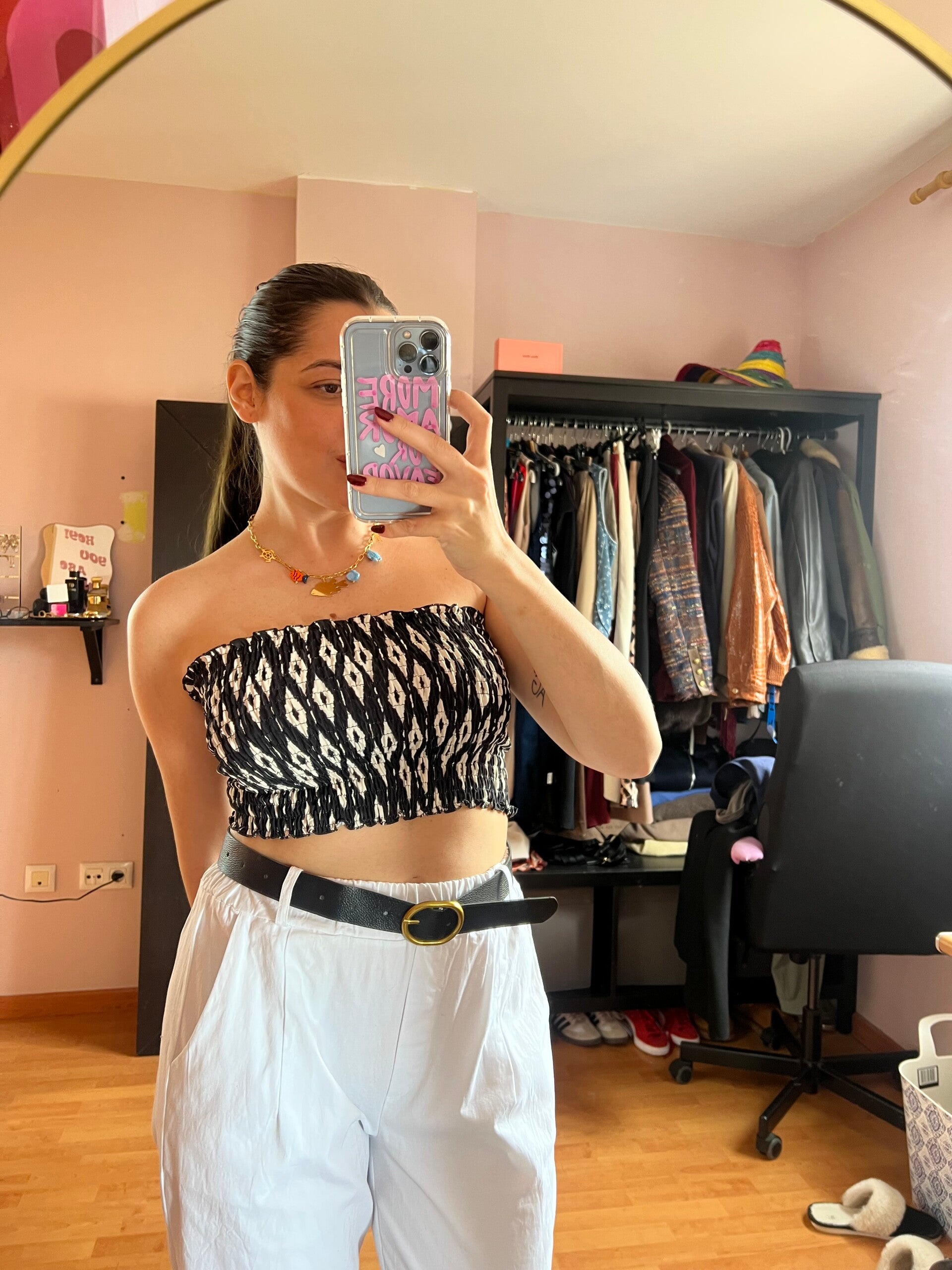 Top bandeau bicolor