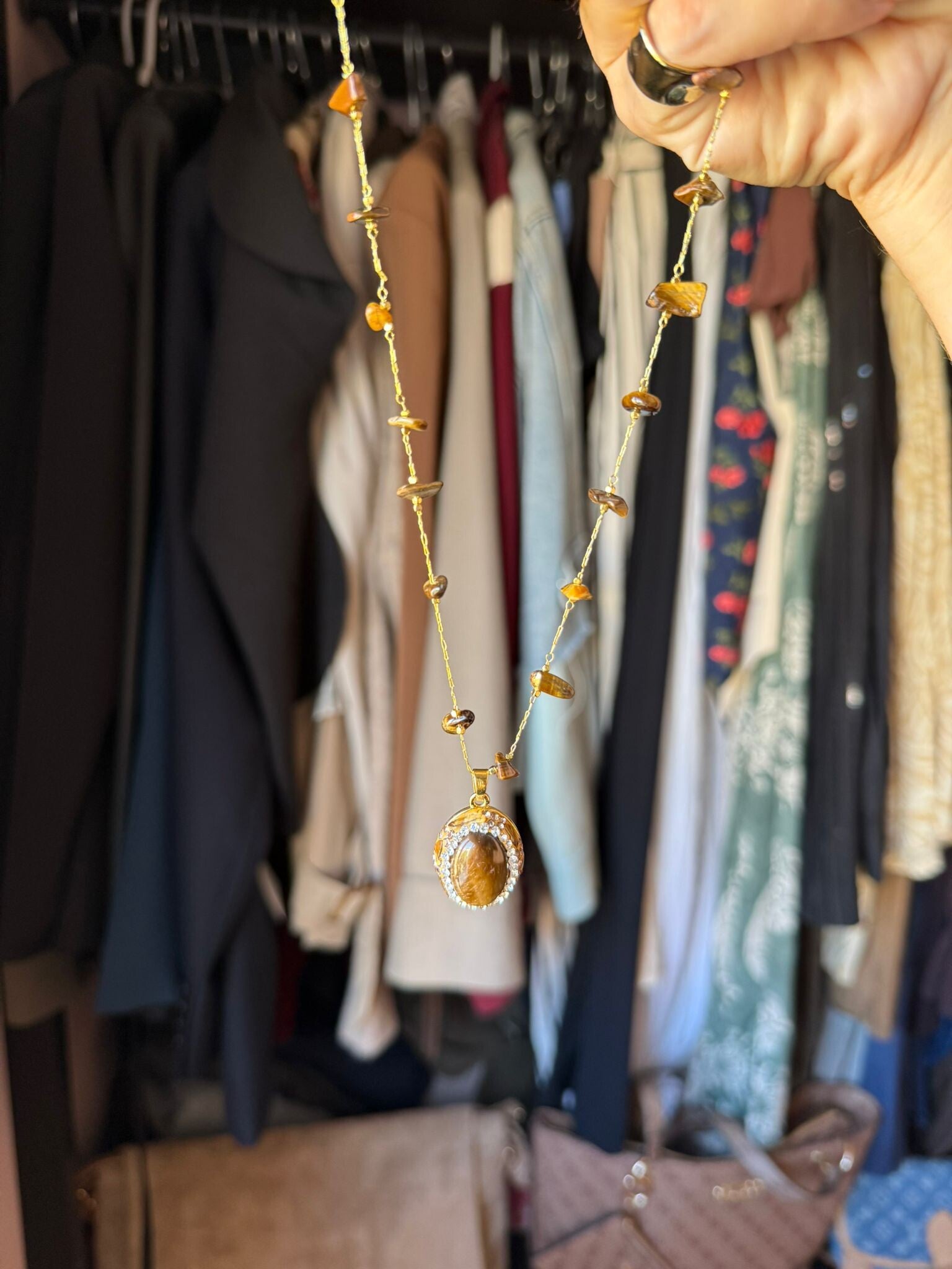 Collar ojo de tigre
