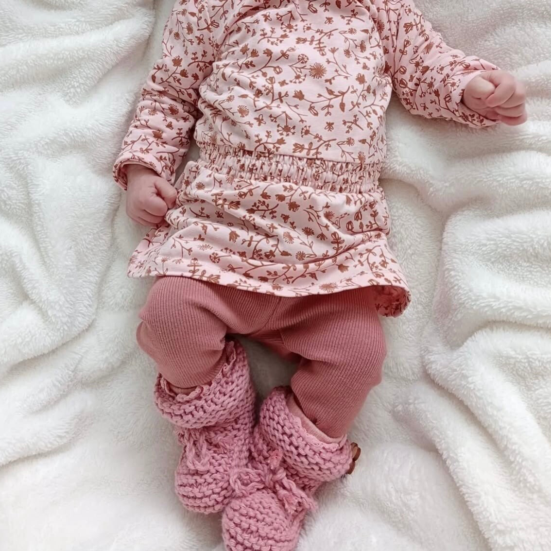 Katoenen slofjes | Roze