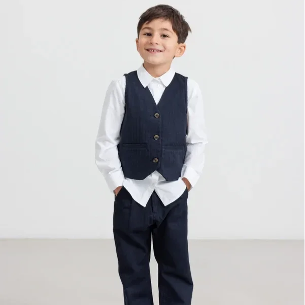 MarMar Copenhagen Jason Herringbone Gilet - The Outlet