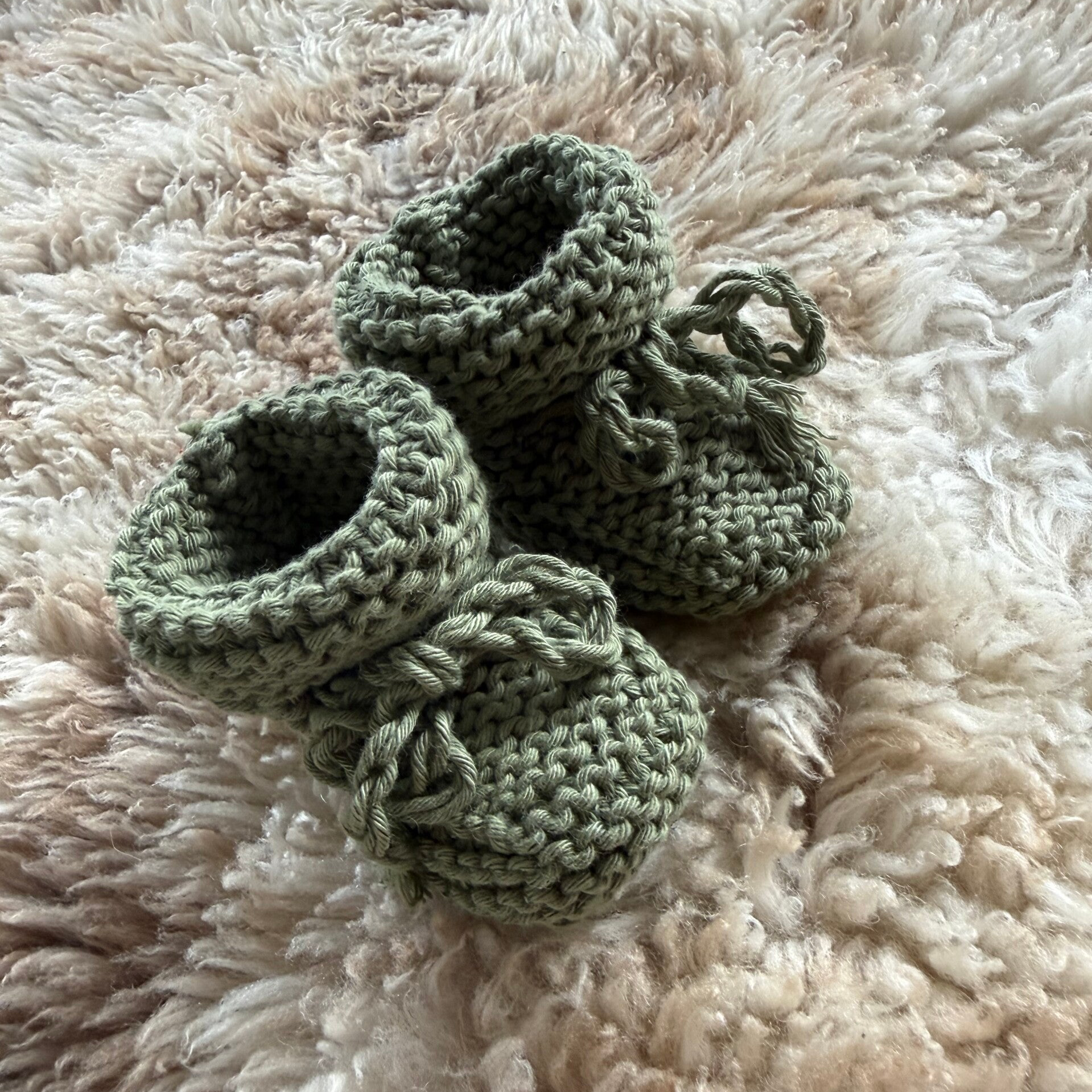 Katoenen slofjes | Groen