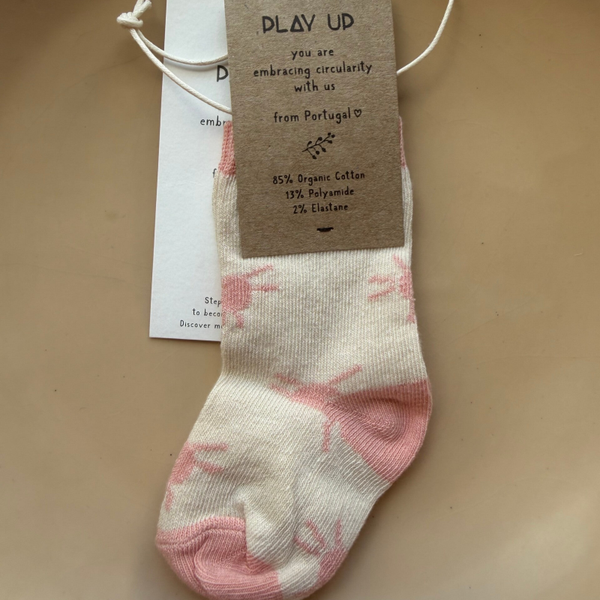 Play Up Baby Sokken Sun Print Peach - The Outlet
