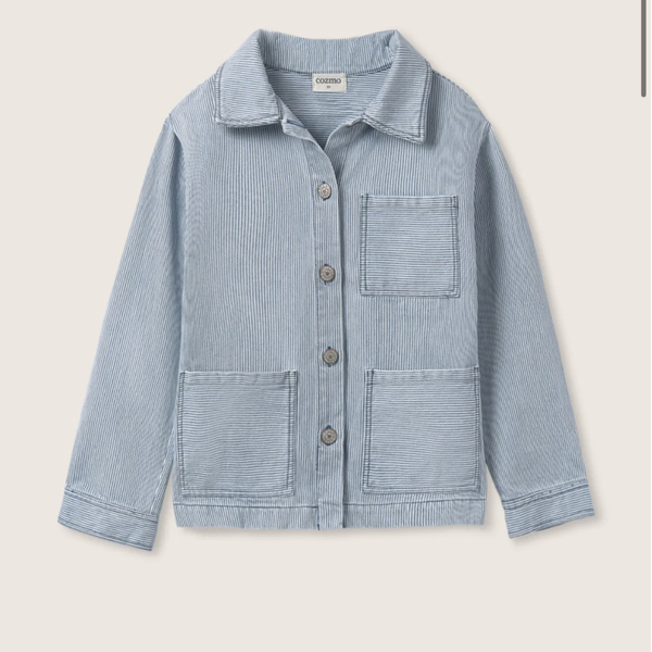 My Little Cozmo Ridge Striped Denim Jacket/Blouse - The Outlet