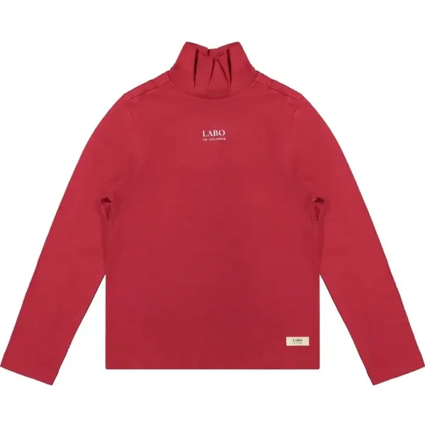 Zama shirt met kol red berry | Labo de Colores