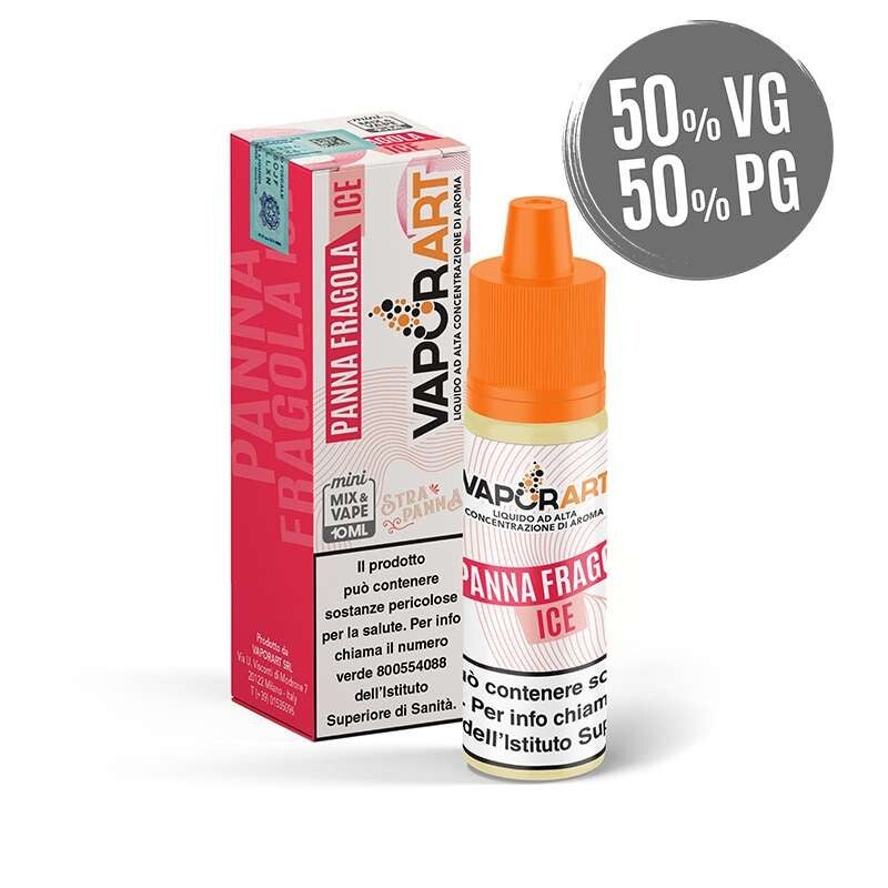 Vaporart Panna Fragola Mix & Vape 10+10ml Aroma Fragola e Panna per Sigaretta Elettronica