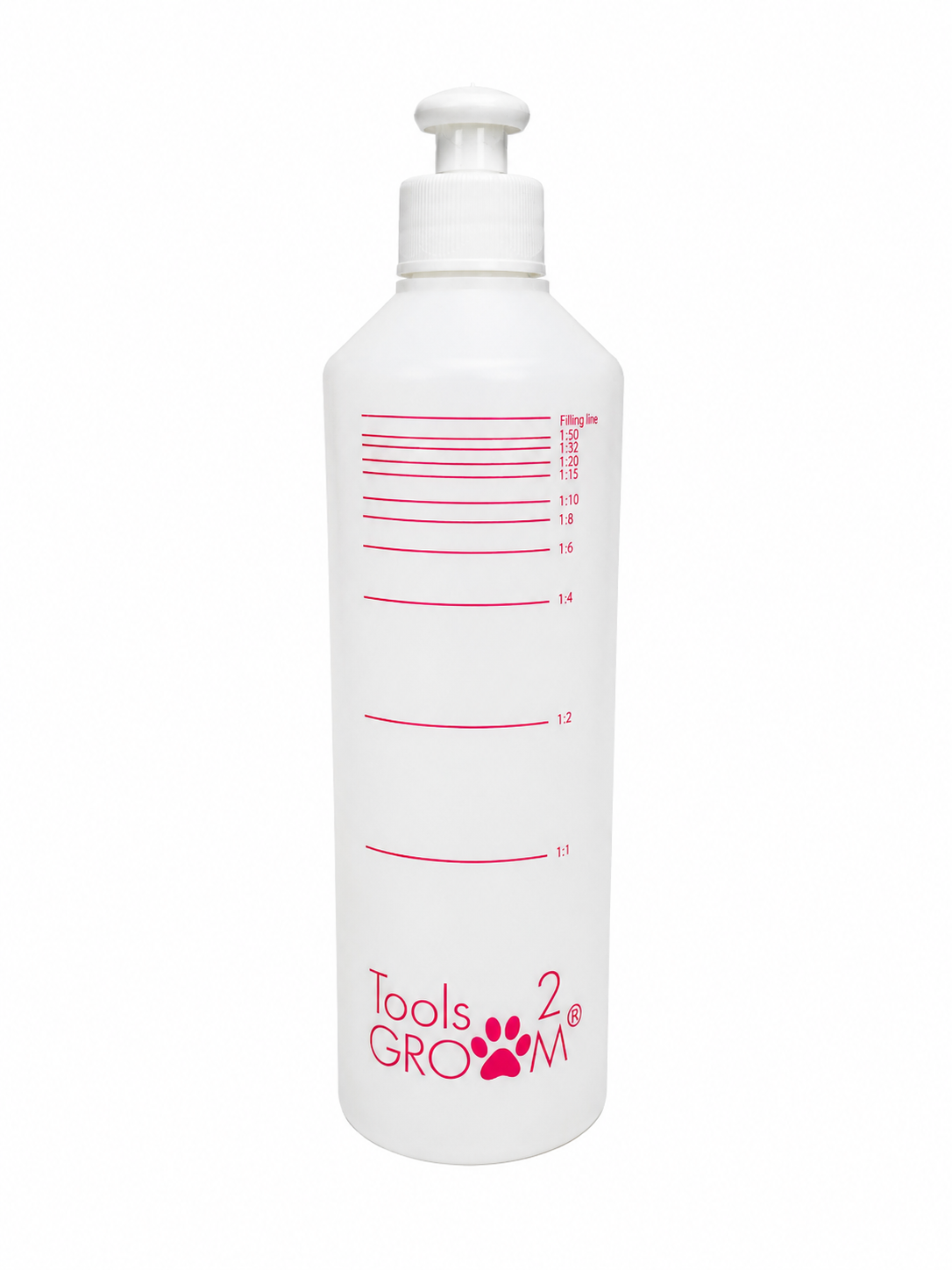 Shampoo mengfles 500 ml met verhoudingen