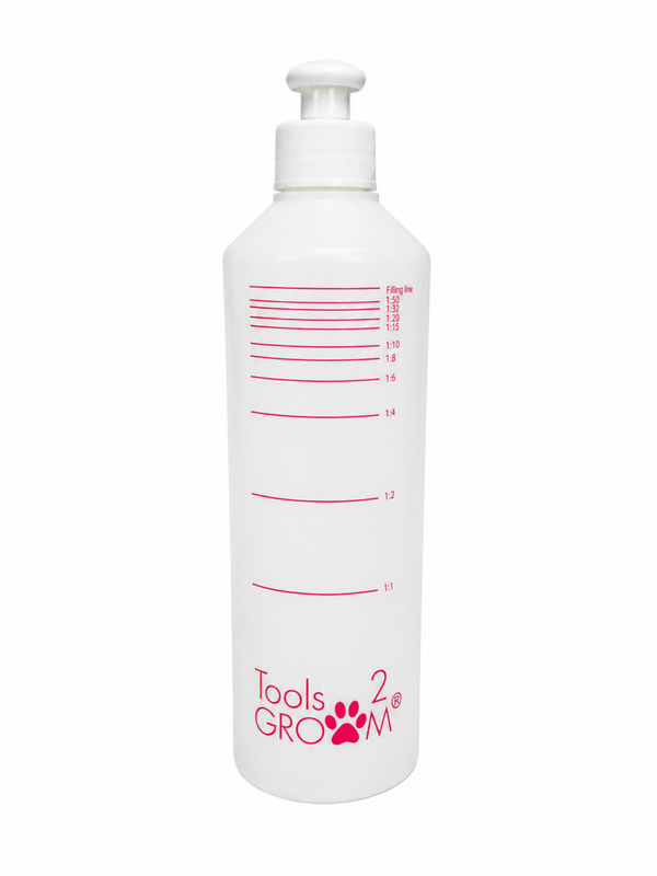 Shampoo mengfles 500 ml met verhoudingen