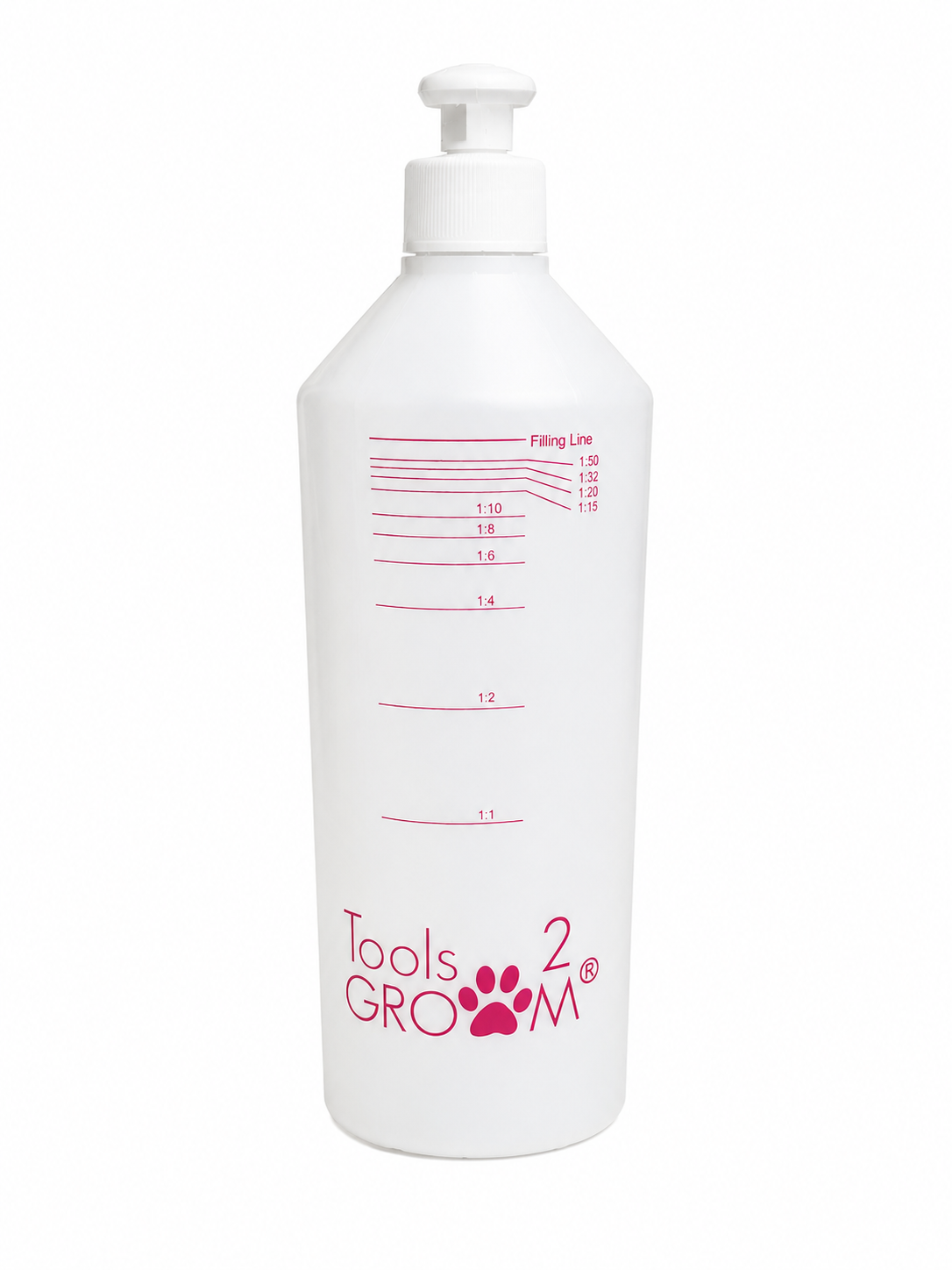 Shampoo mengfles 1 liter met verhoudingen