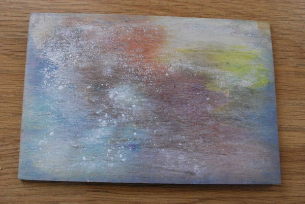 'Iceland' Original Artwork on wooden Postcard. SIGNED!