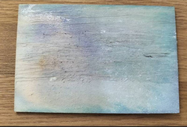'Saltwater' Original Artwork on wooden Postcard. SIGNED!