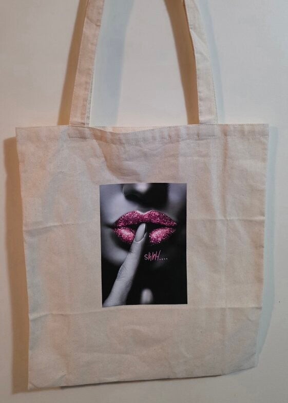 Cream Tote SHHH