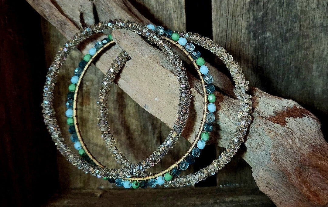 Boho Beaded Bangles