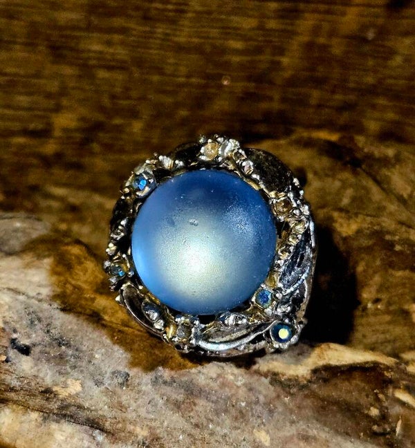 Moon Glow Statement Ring