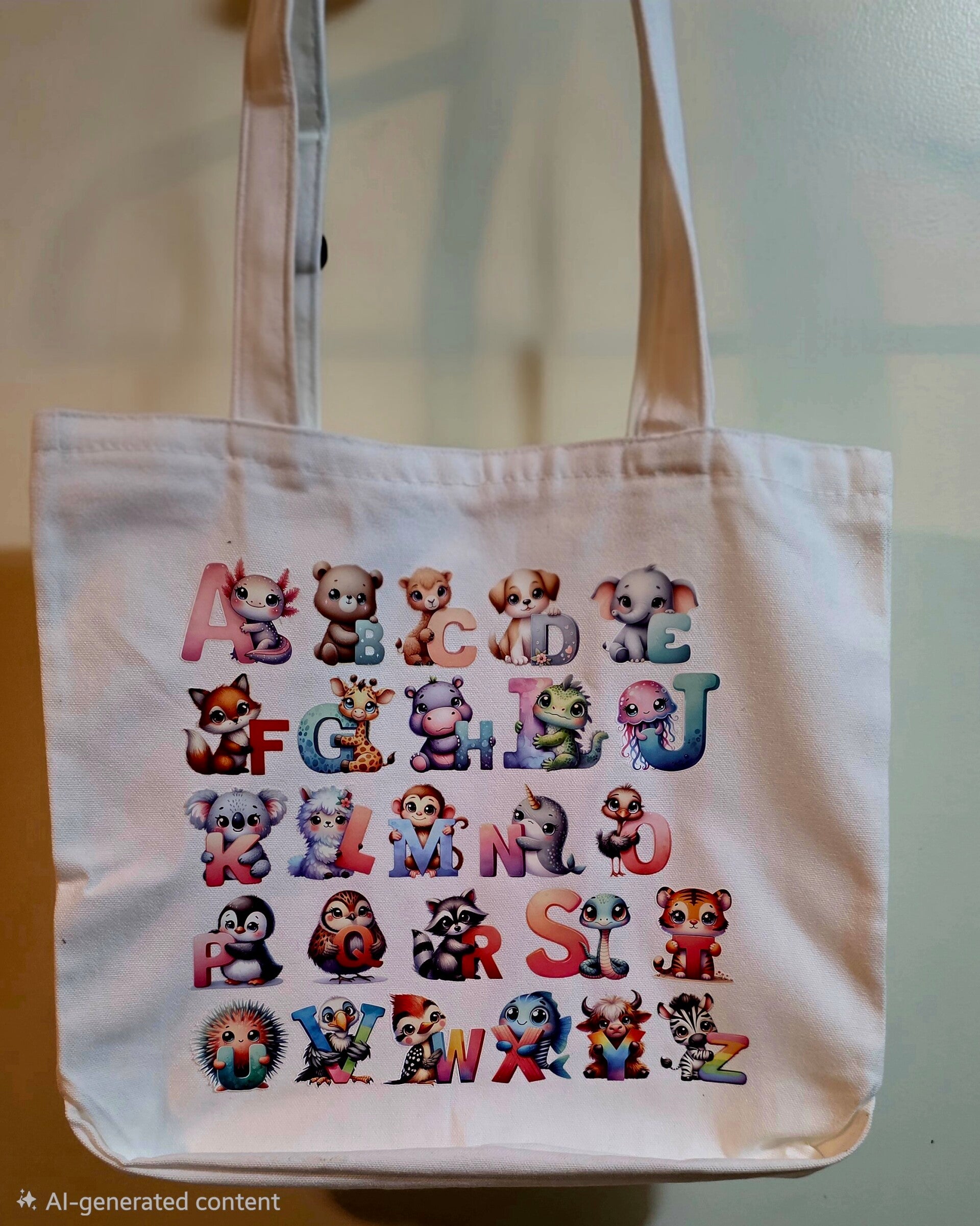 Animal Alphabet Tote Bag