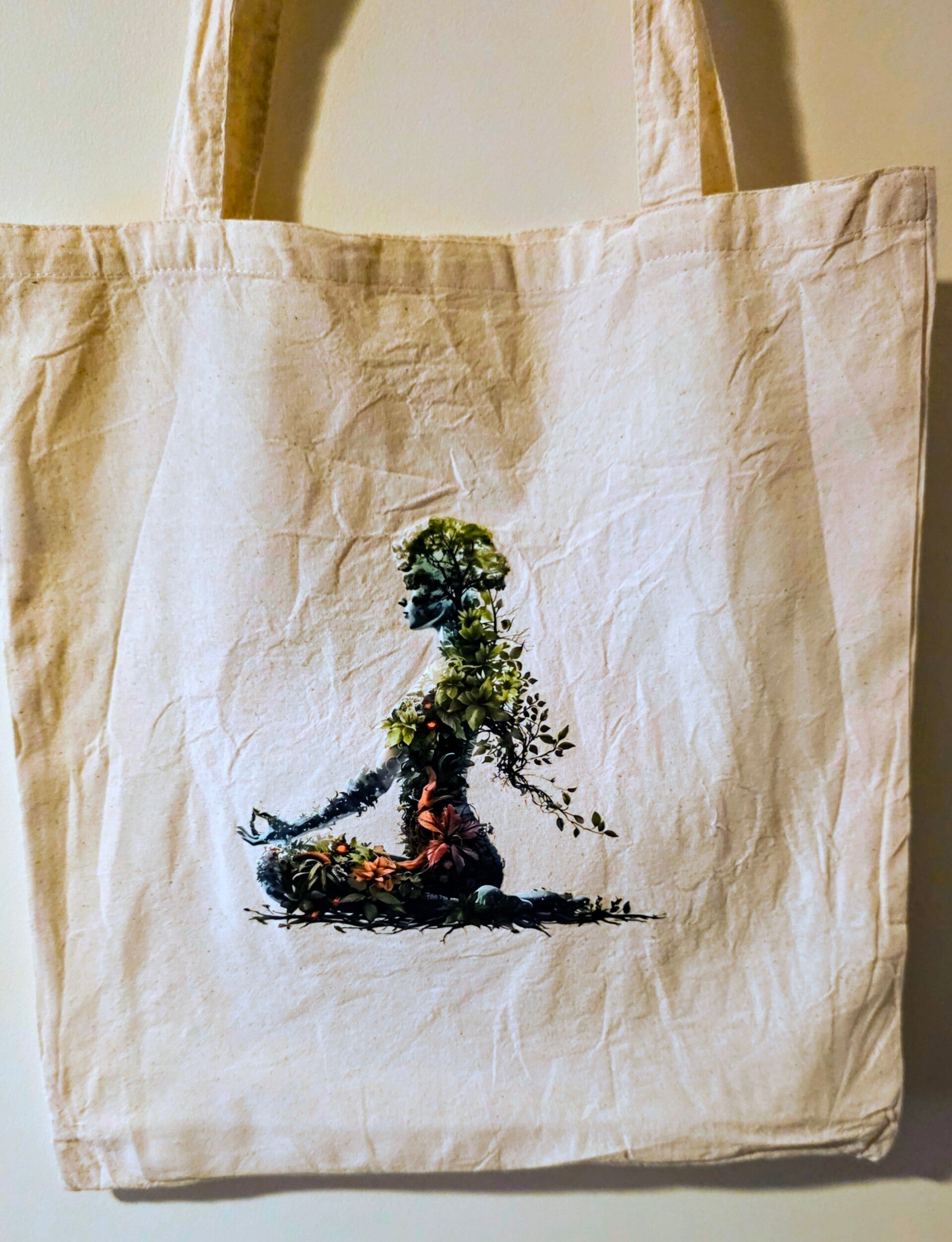 Cream Tote Nature Lady
