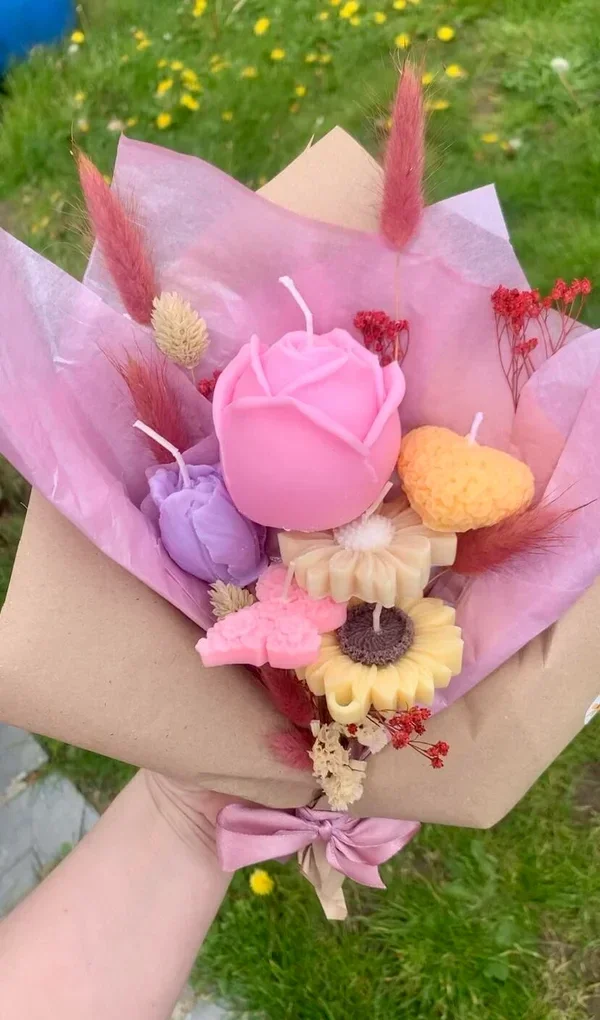 Candle Flower Bouquet