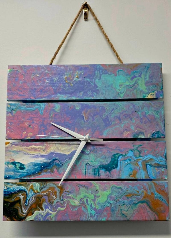 Abstract Art Clock