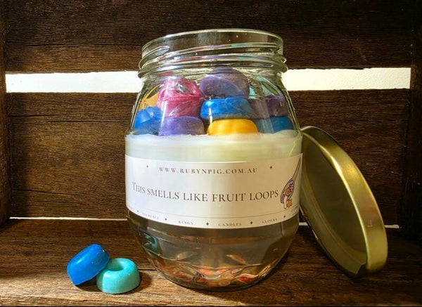 Layer candle- Fruit Loops