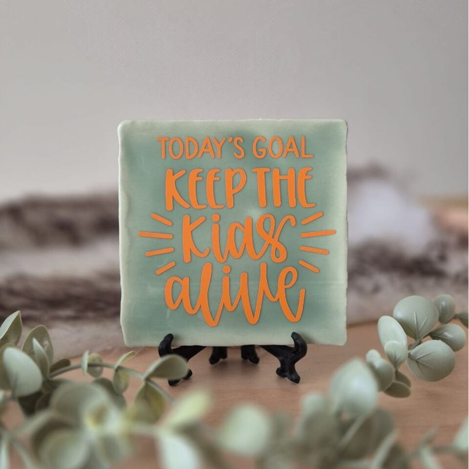 Tegeltje - Keep kids alive