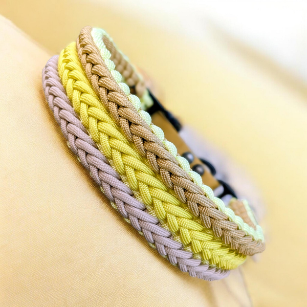 XL GOLD collier chien paracorde