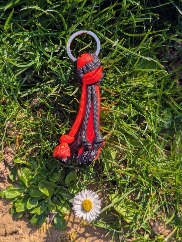Porte-clés orange fluo