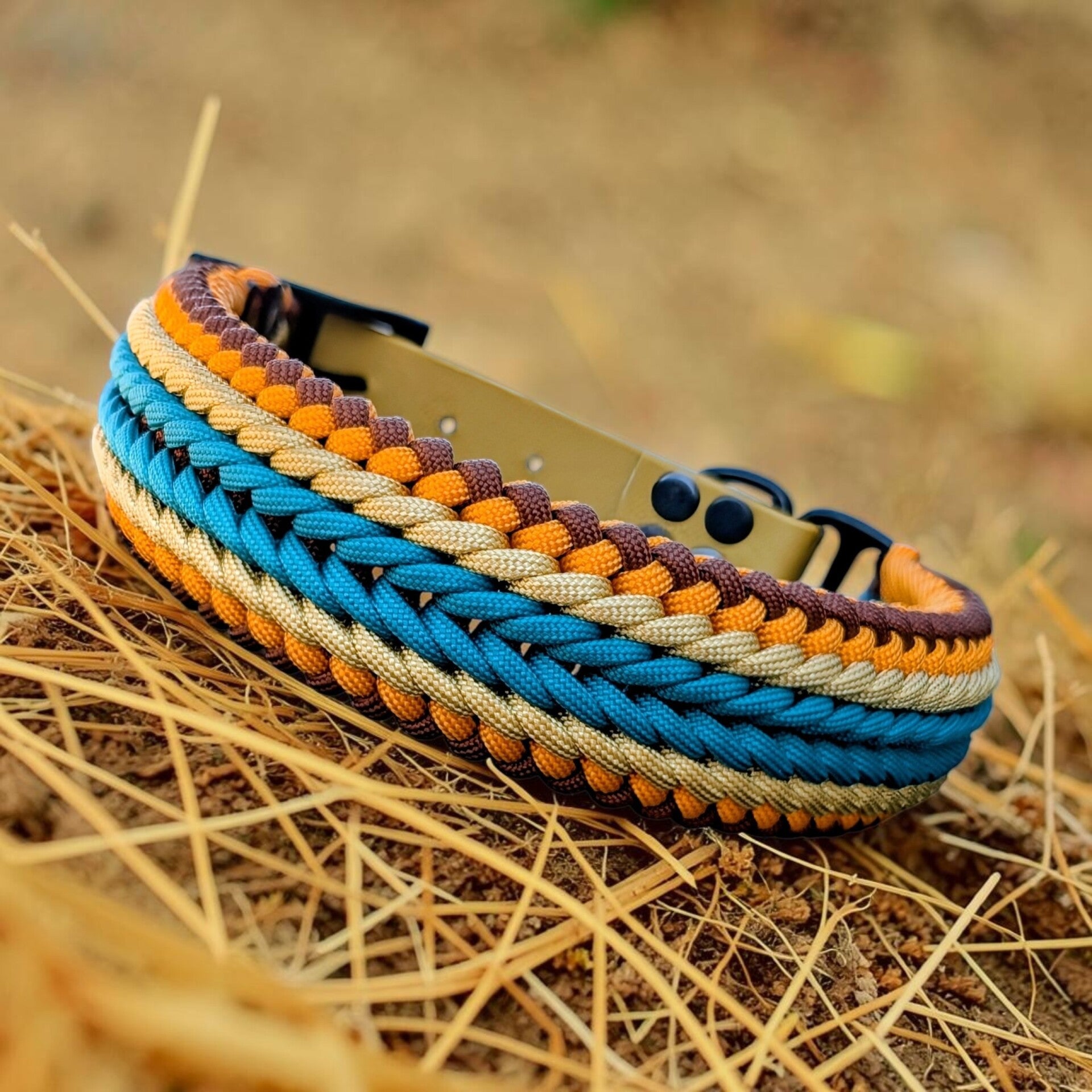 L COW collier chien paracorde