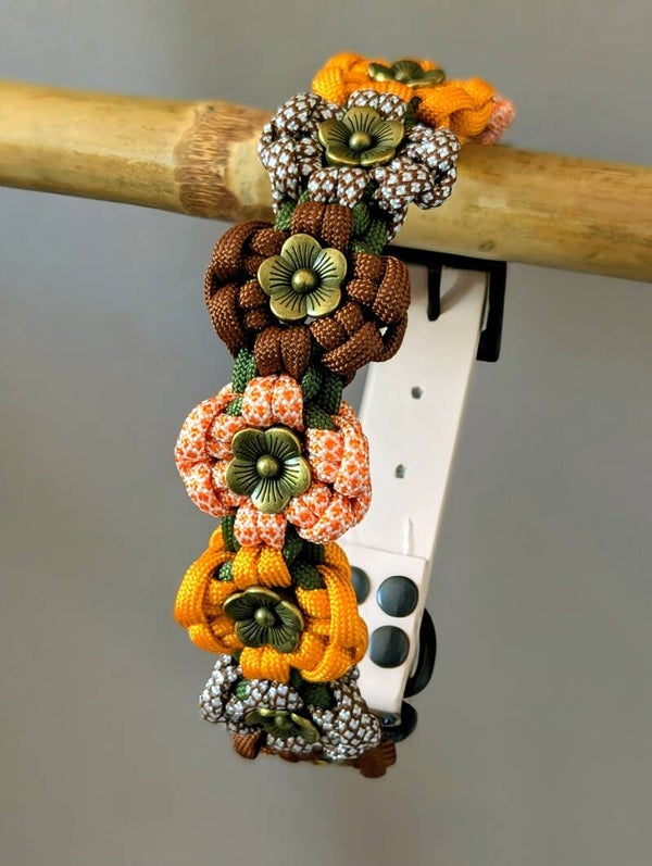M FLOWER collier chien paracorde
