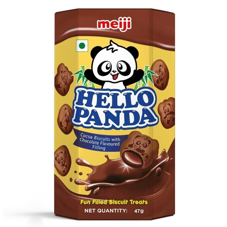 Hello Panda Cocoa Biscuits with Chocolate ( 10 x 50g )