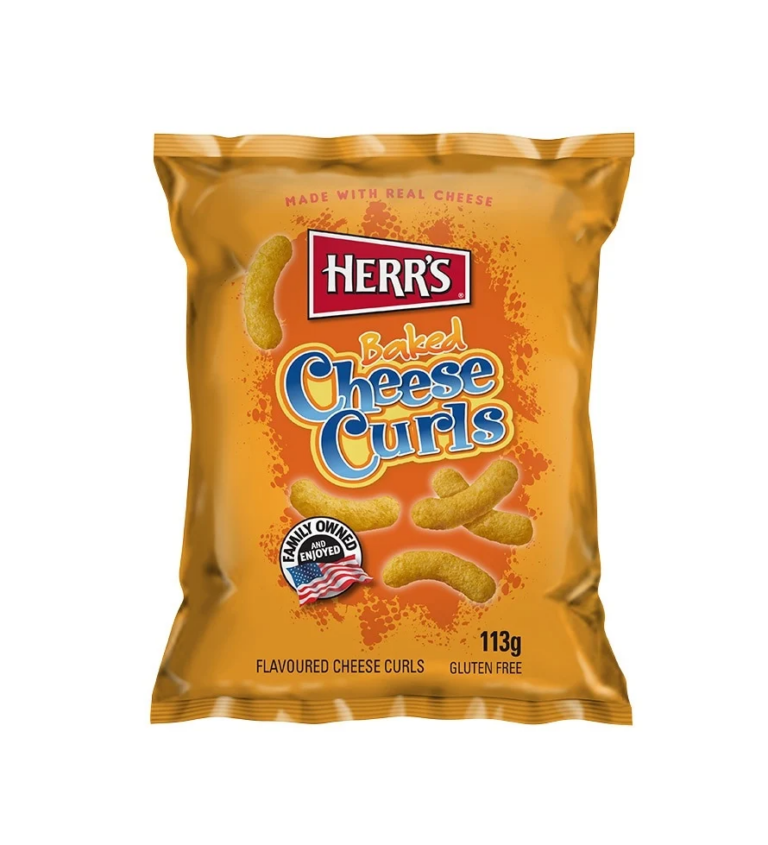 Herr's Baked Cheese Curls 113g