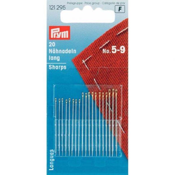 Prym Naainaalden lang staal assortiment nr.5-9 Sharps.