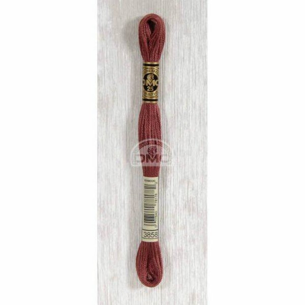 DMC borduurzijde 12x8 meter, kleur nummer 3858