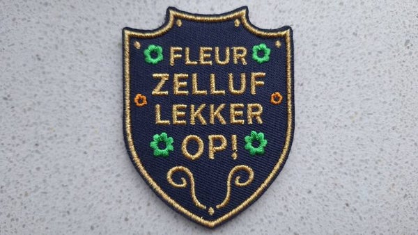 Fleur zelluf lekker op!