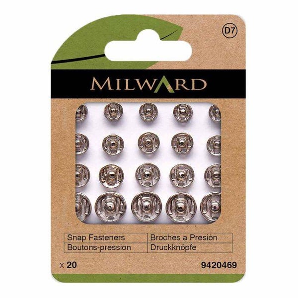 Milward Drukknopen aannaaibaar assortiment 20 stuks