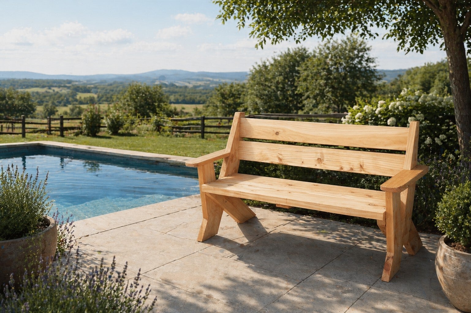 Macrocarpa 3 Seater Garden Seat