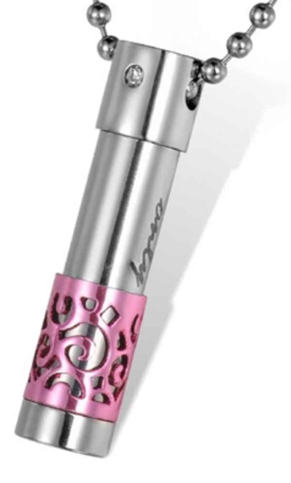 As ketting "KLEINE KOKER ROZE"