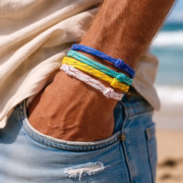 Surferarmbanden van zeiltouw