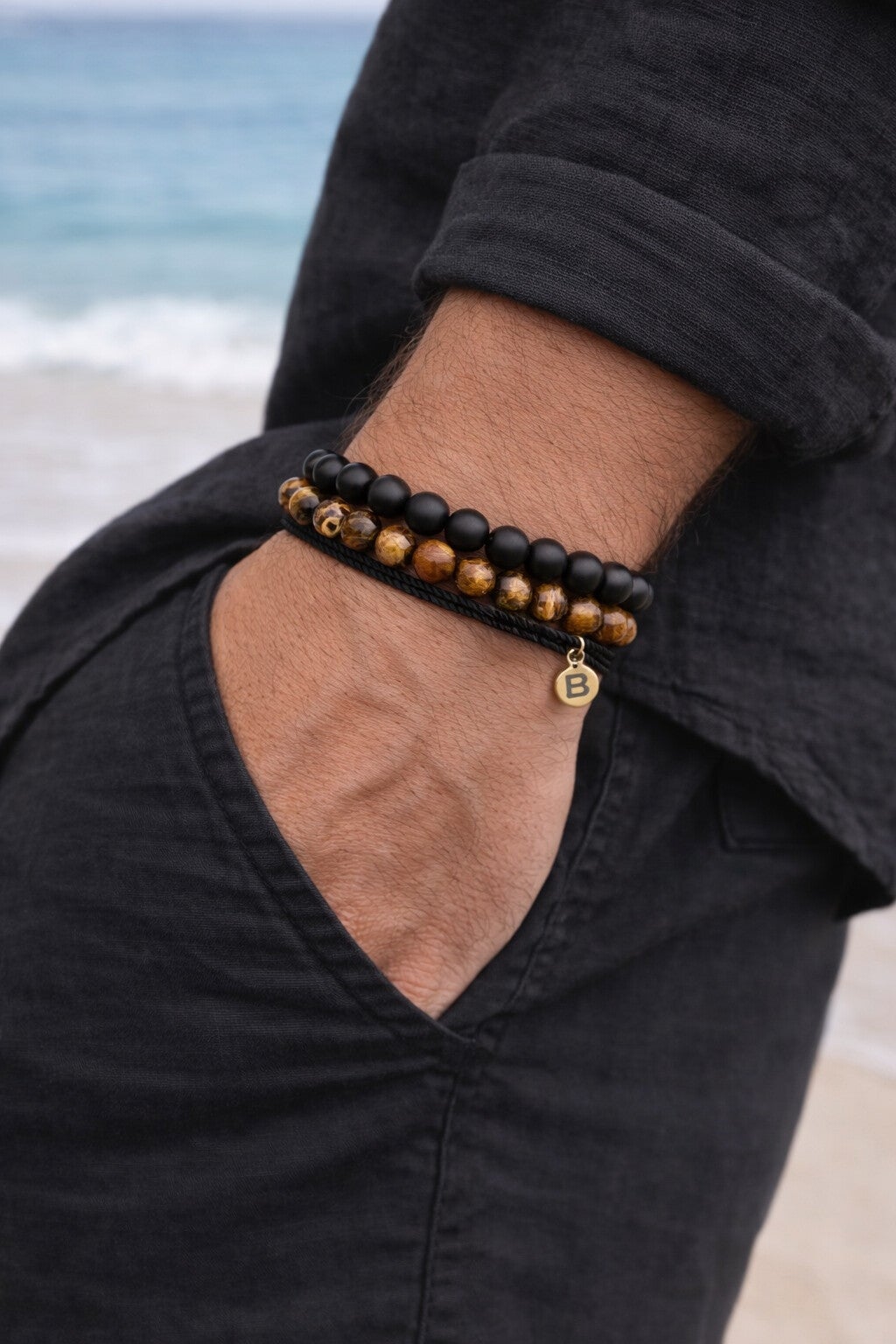 Golden Tiger - Herenarmband