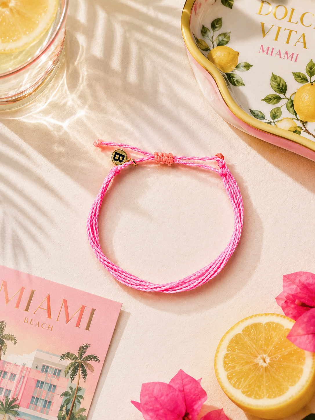 FLORIDA Pink & Peach Surfarmband