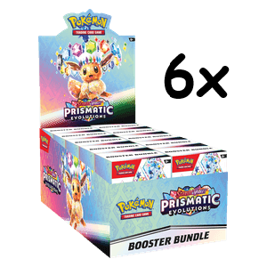 Pokemon Prismatic Evolutions Booster Bundle Display Case (6x display)
