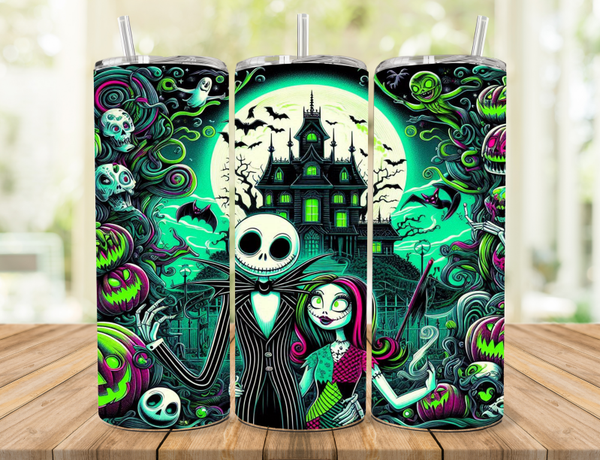 Halloween Couple Tumbler