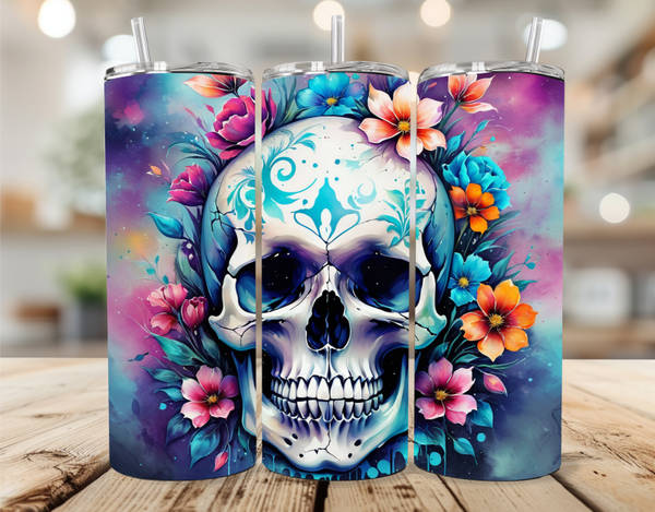 Sugar Skull Tumbler